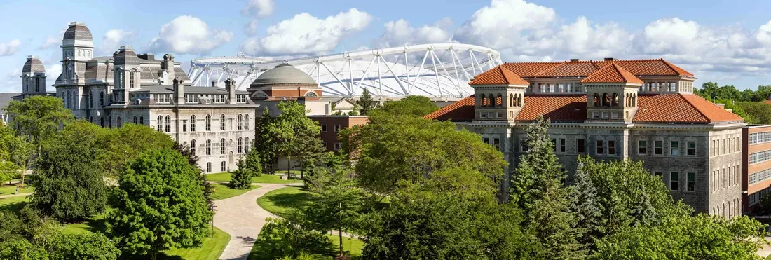 Syracuse University Skyline in summer 2024